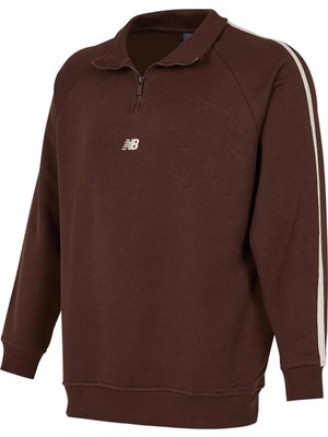 New Balance Lifestyle Erkek Kahverengi Sweatshirt (MNC3608-EAS)