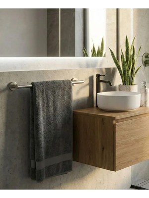 Elovias System Hoop Uzun Havluluk Nikel Saten Mat Renk 45cm (BA1003 004 NBM)