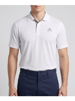 Comutan Dry-Touch Polo Yaka Tişört Beyaz