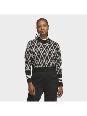 Adidas Originals Trefoil Kadın Siyah Kazak (KR5425)