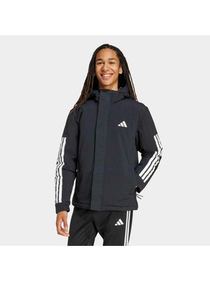 Adidas Climawarm 3-Stripes Erkek Siyah Mont (JY8303)