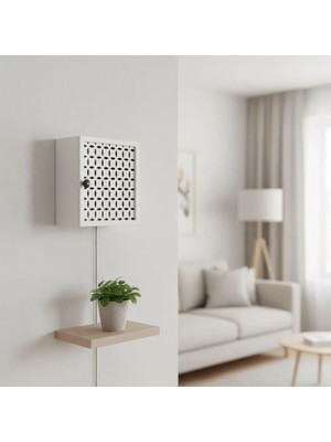 Altınbaşak Dekorasyon Modem Saklama Kutusu 45cm 30cm MDF