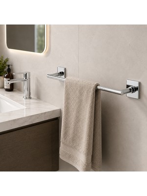 Elovias System Nowo Yapışkanlı Krom 45cm Uzun Havluluk CR (BA1018 004 CR)