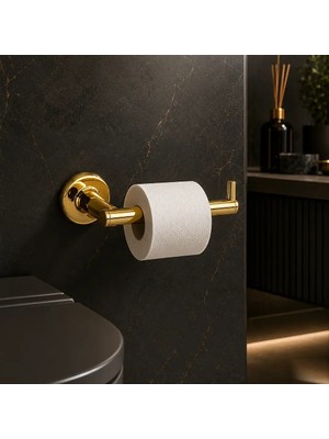 Elovias System Hoop Tuvalet Kağıtlığı Gold Renk (BA1003 002 GL)