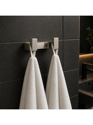 Elovias System Flat Ikili Askılık Saten / Inox Renk (BA1019 012 Nbm)