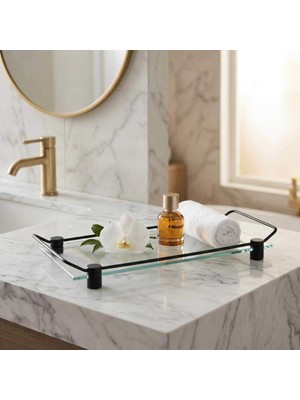 Elovias System Banyo Tepsisi Cam/siyah Renk (BA2041 037 C1-Al6)