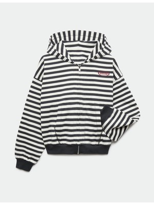 Marks & Spencer Fermuarlı Kapüşonlu Sweatshirt