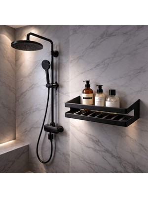 Elovias System Banyo Rafı Siyah Renk (BA3000 043 AL6)