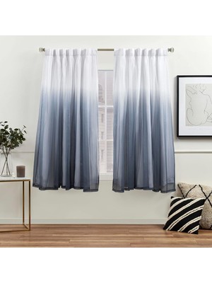 Str Store Curtains Crescendo Karartma Perdesi, Astarlı, Gizli Halkalı, 132 x 168 Cm, Indigo