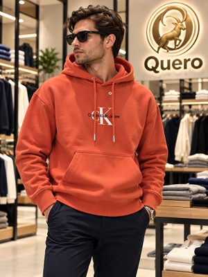 Koyu Kremit Rengi Regülarfit Kesim Kapüşonlu Sweatshirt
