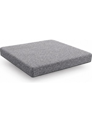 50X50X5 cm Süngerli Bağcıklı Keten  Fermuarlı Sandalye&bahçe Minderi