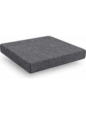 50X50X5 cm Süngerli Bağcıklı Keten  Fermuarlı Sandalye&bahçe Minderi