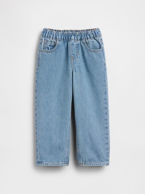 Gap Erkek Bebek Açık Mavi Pull-On Baggy Jean Pantolon