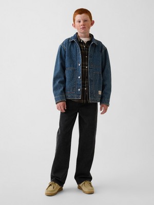 Gap Erkek Çocuk Siyah Baggy Jean Pantolon