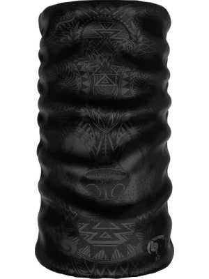 Tr Extreme Siyah Kurt Kamuflaj Desenli Boyunluk Buff Bandana Saç Bandı Balaclava Yüz Maskesi