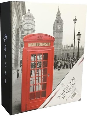 Tr Fotoğraf Albümü 10X15 Ebat 200 Fotoğraflık (Kırmızı)