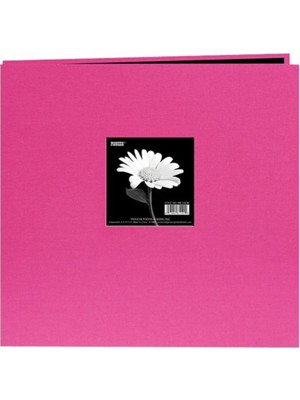 Tr 30,5 x 30,5 cm Kitap, Kumaş Kapak, Pencereli Albüm, Kırmızı, Açık Pembe, 8 Inç x 8 Inç