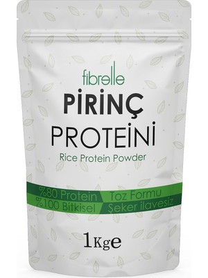 Tr Pirinç Proteini Tozu,%80 Protein, 1 Kg, Bitkisel Kaynaklı, Şeker Ilavesiz