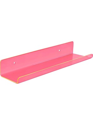 Tr Pleksi Duvar Raf (Neon Pembe, 50CM x 10CM)
