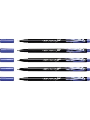 Tr Fineliner Intensity Fineliner Halka Uçlu, Metal, 0,4 Mm, Mavi, 5 Adet