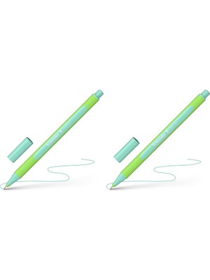 Tr Fineliner Line-Up Pastel Kalem, 0,4 Mm, Turkuaz 2li Paket