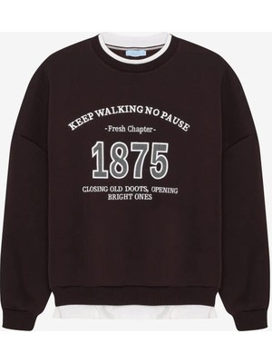 Quzu Nakış Detaylı Kadın Sweatshirt