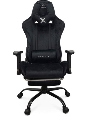 Tr Xandor XG500 Kadife Kumaş Metal Iskelet Premium Gaming Koltuk 180° Yatabilen Ergonomik Oyuncu