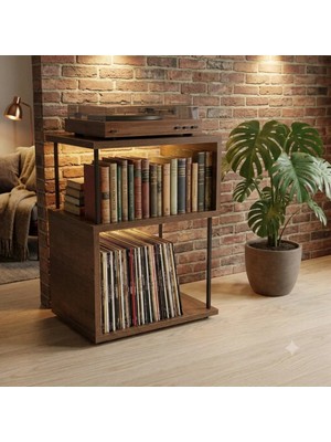Maison Luré Modern Tasarım Pikap Standı ve Plaklık Yan Sehpa