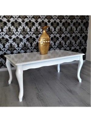 Maison Luré Beyaz Avangart Orta Sehpa Mdf ve Lake Boyalı