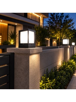 Econa ECN-4060 Küp Armatür E27 IP54 Siyah Dış Mekan Aydınlatma