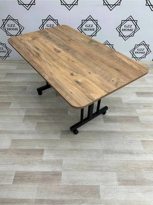Maison Luré 70-120 Tekerlekli Orta Sehpa Balkon Masası Bahçe Masası Orta Masa (Yüksekli