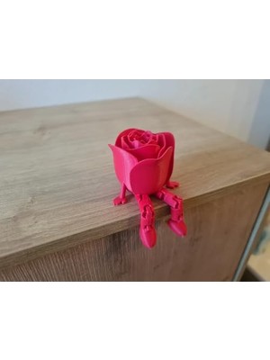 Ertürk Store Dekoratif Oturan Gül Figürü, Eklemli Masaüstü Dekoratif Obje