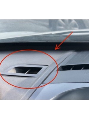 Aselis3D Renault Megane 2 (2004-2009) Ön Cam Havalandırma Izgarası Sağ ve Sol Takım 2 Adet Uyumlu 3D Baskı Abs Plastik