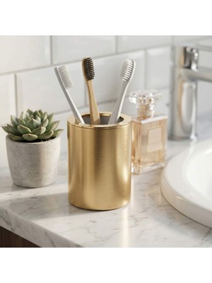 Elovias System Tezgah Üstü Diş Fırçalığı Gold Branch/Gold Renk (BA2003 007 GB-GL)