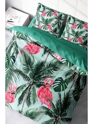 Ertürk Store %100 Pamuk Saten Çift Kişilik Nevresim Takımı Flamingo Iı, MONOHOME38922