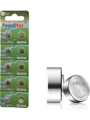 Ertürk Store 10 Adet Ag6 (370,371, LR921, LR69, SR920W) 1.5V Alkalin Düğme Pil