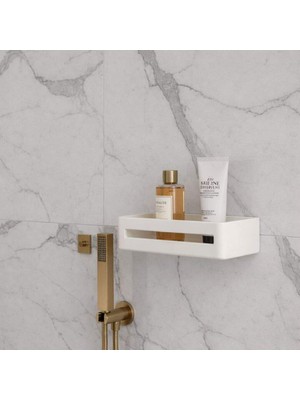 Elovias System Banyo Duş Raf Sistemi Beyaz Renk (BA3020 043 R1)