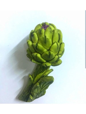 Morlalem 7cm Enginar Magnet Sebze Silikon Kalıp K-1592, Kokulu Taş Sabun Alçı Mum Kalıbı