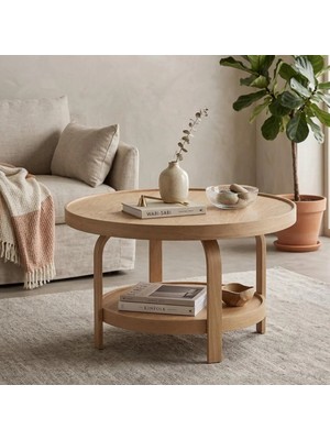 Maison Luré Meşe Orta Sehpa - 45X80X80 cm