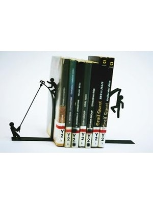 Ertürk Store Çöp Adam Kitap Tutucu ve Standı, 2'li Set, Cpadmktlrp-12
