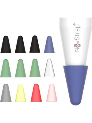 Ertürk Store Kılıf, Apple Pencil 1-2 Nesil/pencil Usb-C/pencil Pro 2024 ile Uyumlu Kalem Ucu Koruyucu Silikon 12 Adet Paket
