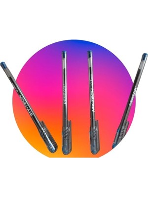 Ertürk Store 0,7 mm My-Tech Tükenmez Kalem, 25'li Mavi, 25'li Kutu