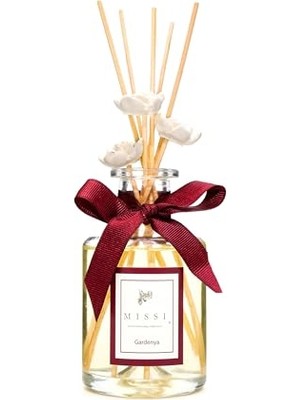 Ertürk Store 200 ml Silindir Şişe Bambu Çubuklu Gardenya Oda Kokusu