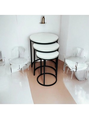 Maison Luré 3lü Ahşap Zigon Sehpa