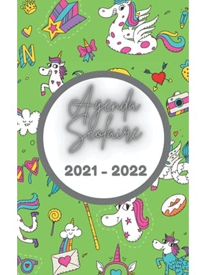 Ertürk Store 2021 2022 Öğrenci Gündemi, Günlük Planlayıcı, 11 Ay, Eylül 2021/TEMMUZ 2022, Sayfa Başına 1 Gün, LICORNE11 Tek Boynuzlu At Illüstrasyonlu