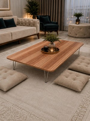 Maison Luré 70X120 cm Katlanabilir Yer Sofrası Orta Sehpa