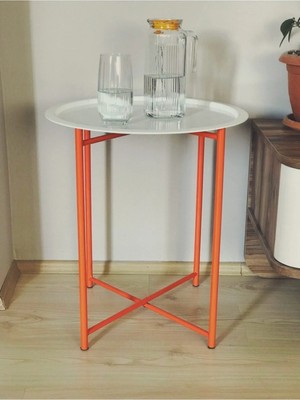 Maison Luré Katlanır Metal Orta Sehpa Turuncu