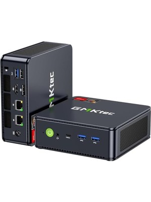 Ertürk Store M5 Ultra Oyun Mini Pc Ryzen 7 7730U (Yükseltilmiş 7430U/5825U); 16GB Ram 512GB SSD Çift Nıc Lan 2.5gbe Masaüstü Bilgisayarlar, Üçlü 4K Ekran, Wifi 6e, Usb-C, Bt 5.2, Dp, HDMI 2.0