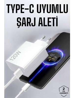 Type-C 120W Şarj Aleti Hızlı Şarj Turbo