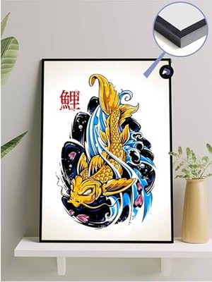 Ertürk Store PSTER429 Golden Fish Manga Anime Çerçeveli Tablo - Çerçeveli Poster 30 x 40